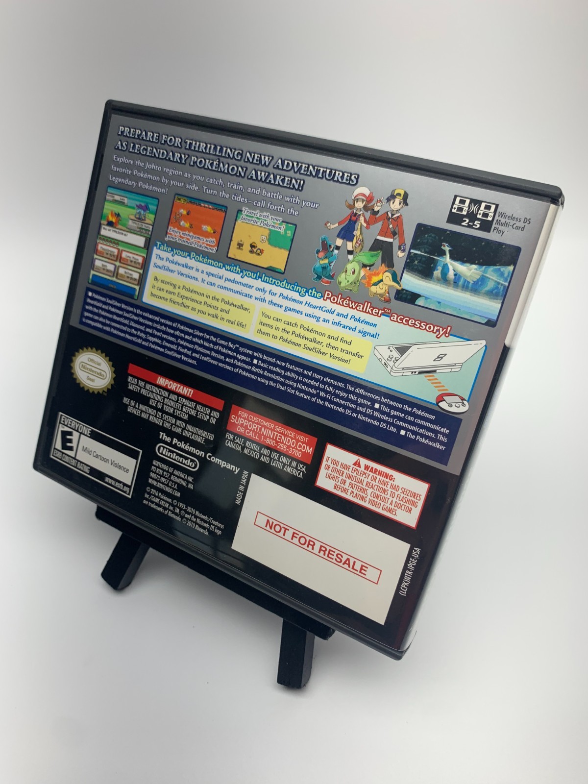 Pokemon SoulSilver NOT FOR RESALE • CIB COMPLETE • EXCELLENT Condition!