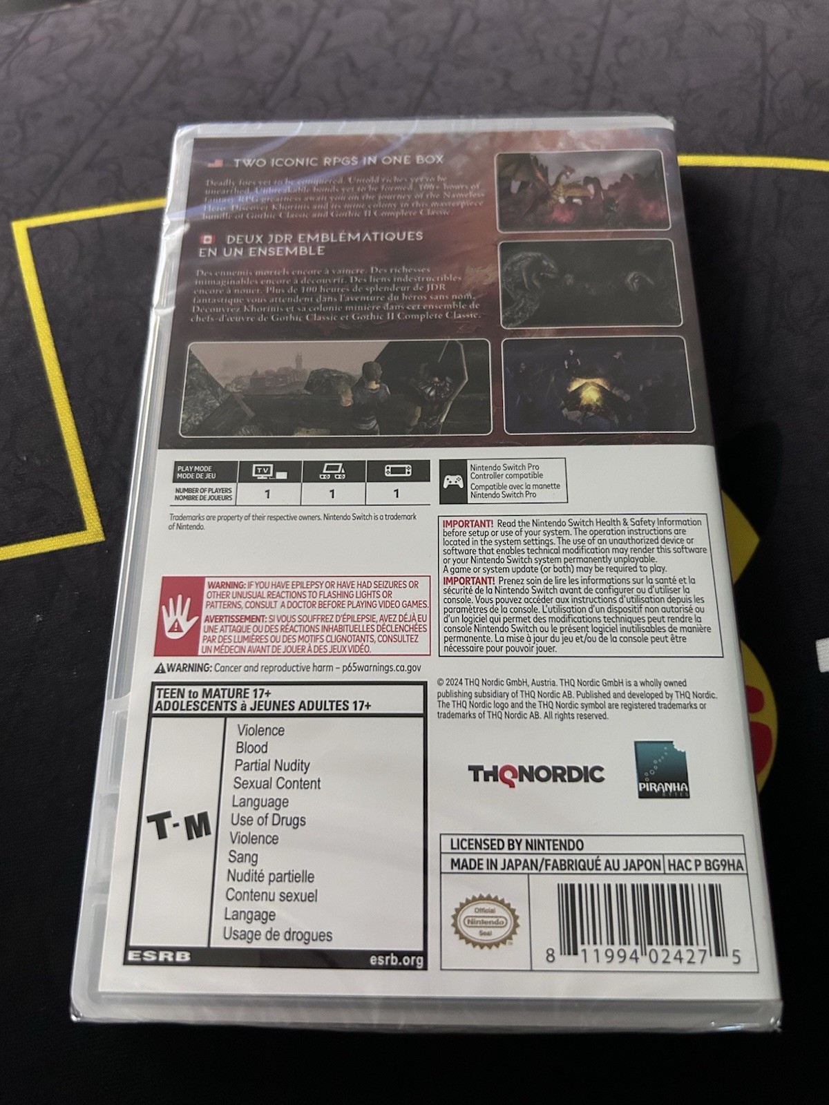 Gothic Classic Khorinis Saga – Nintendo Switch – *NEW/SEALED*