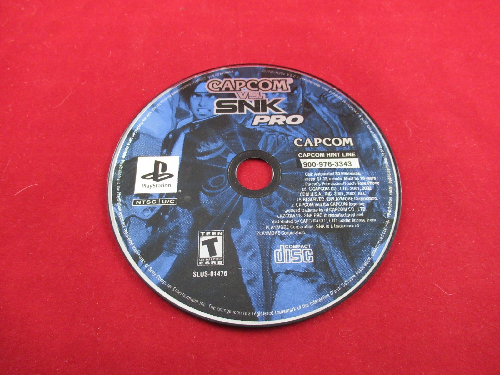 Capcom vs. SNK Pro (Sony PlayStation 1, 2002) *Disc Only – Tested*
