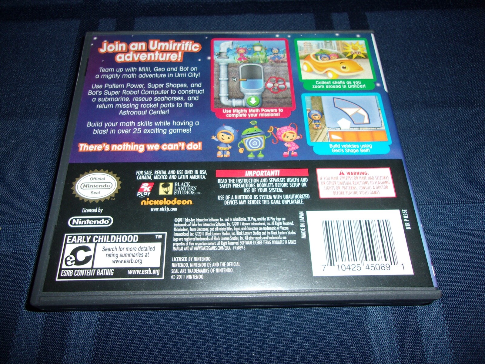 nickelodeon TEAM UMIZOOMI (Nintendo DS ) COMPLETE