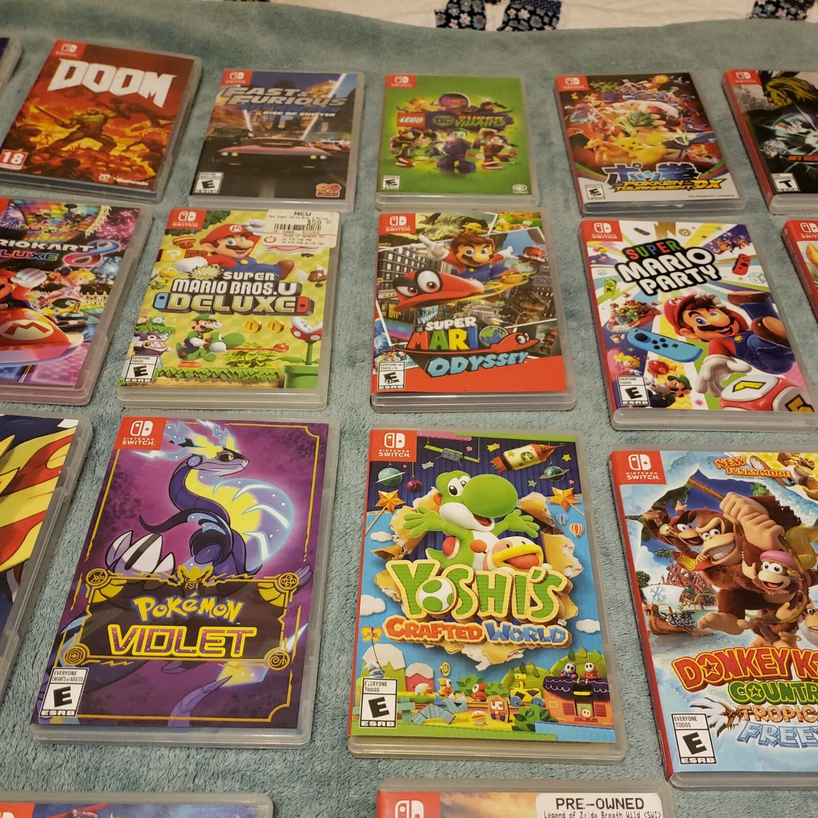 NO Games! Cases Only! Nintendo Switch Game Cases Lot of 20 – Super Mario Deluxe