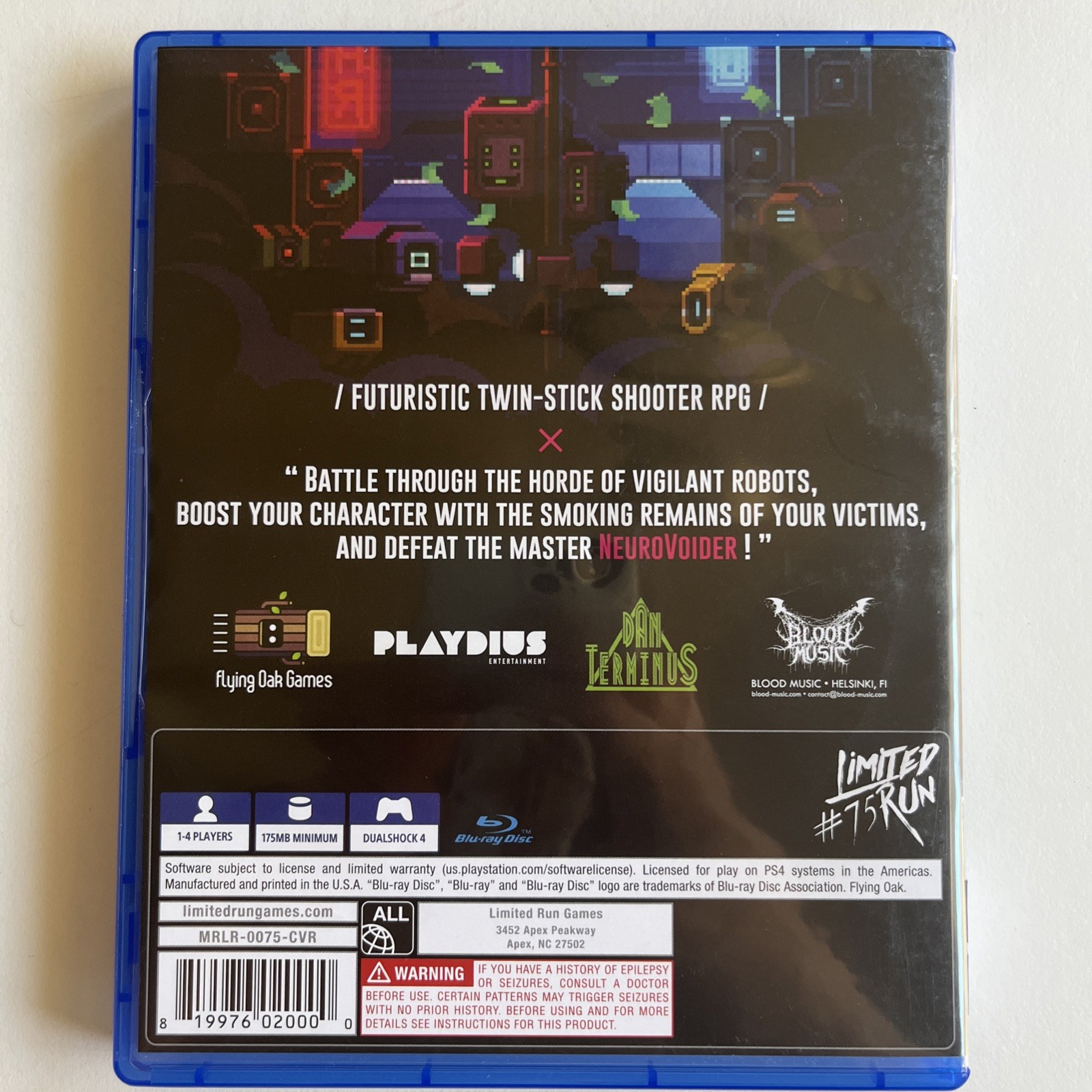 NeuroVoider: Limited Edition Limited Run #75 PS4 – CIB with card and ticket