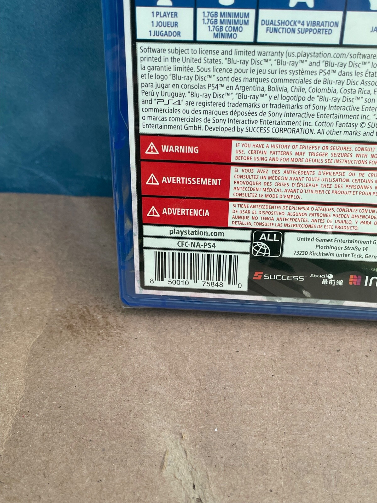 Cotton Fantasy (Sony PlayStation 4) PS4 Brand New Sealed USA ESRB Version