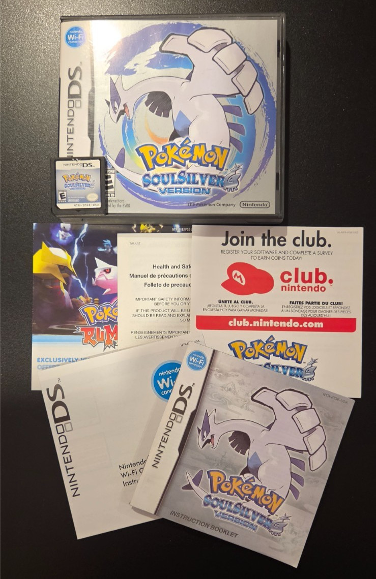 Pokémon SoulSilver Version Nintendo DS Authentic Tested Complete CIB