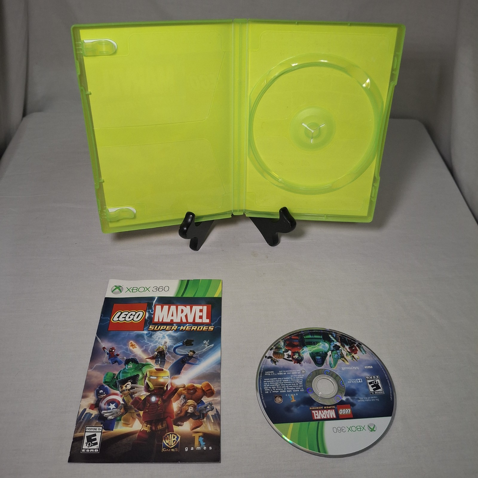 LEGO Marvel Super Heroes (2013) Microsoft Xbox 360 w Manual Tested Free Shipping