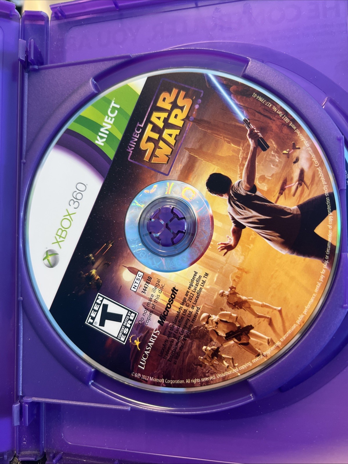 Kinect Star Wars (Microsoft Xbox 360, 2012) Complete