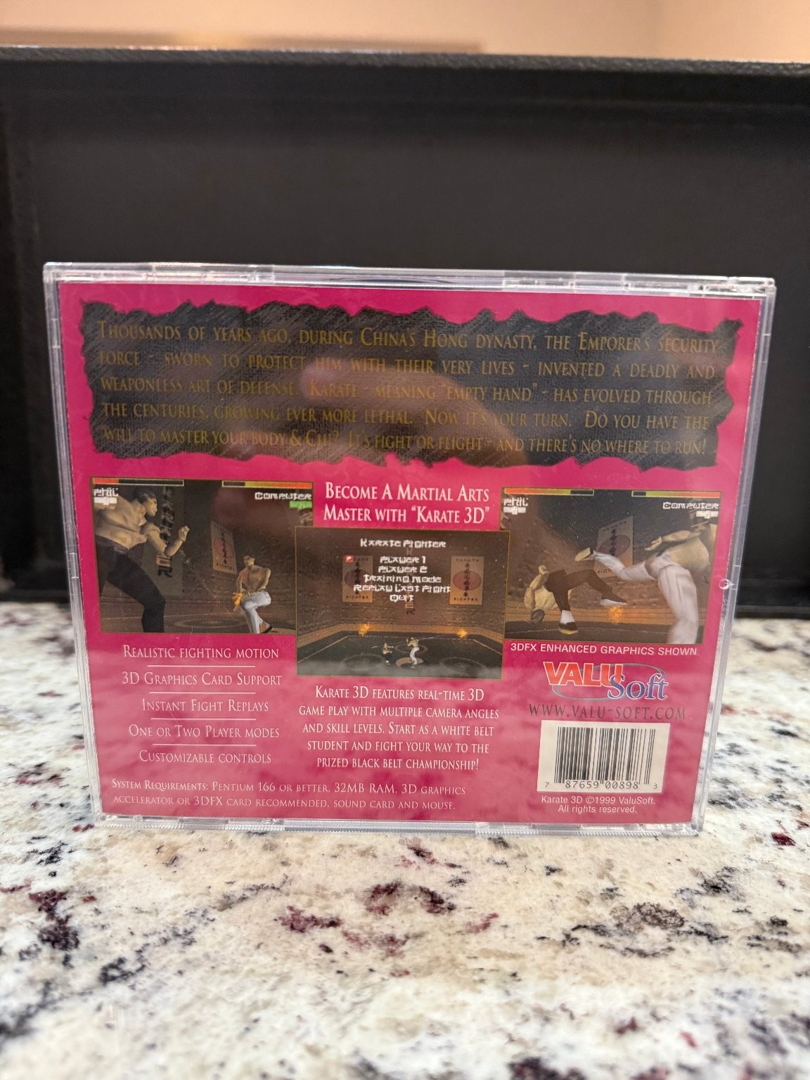 KARATE 3D PC CD-ROM Windows 95/98 Martial Arts Fighting Video Game