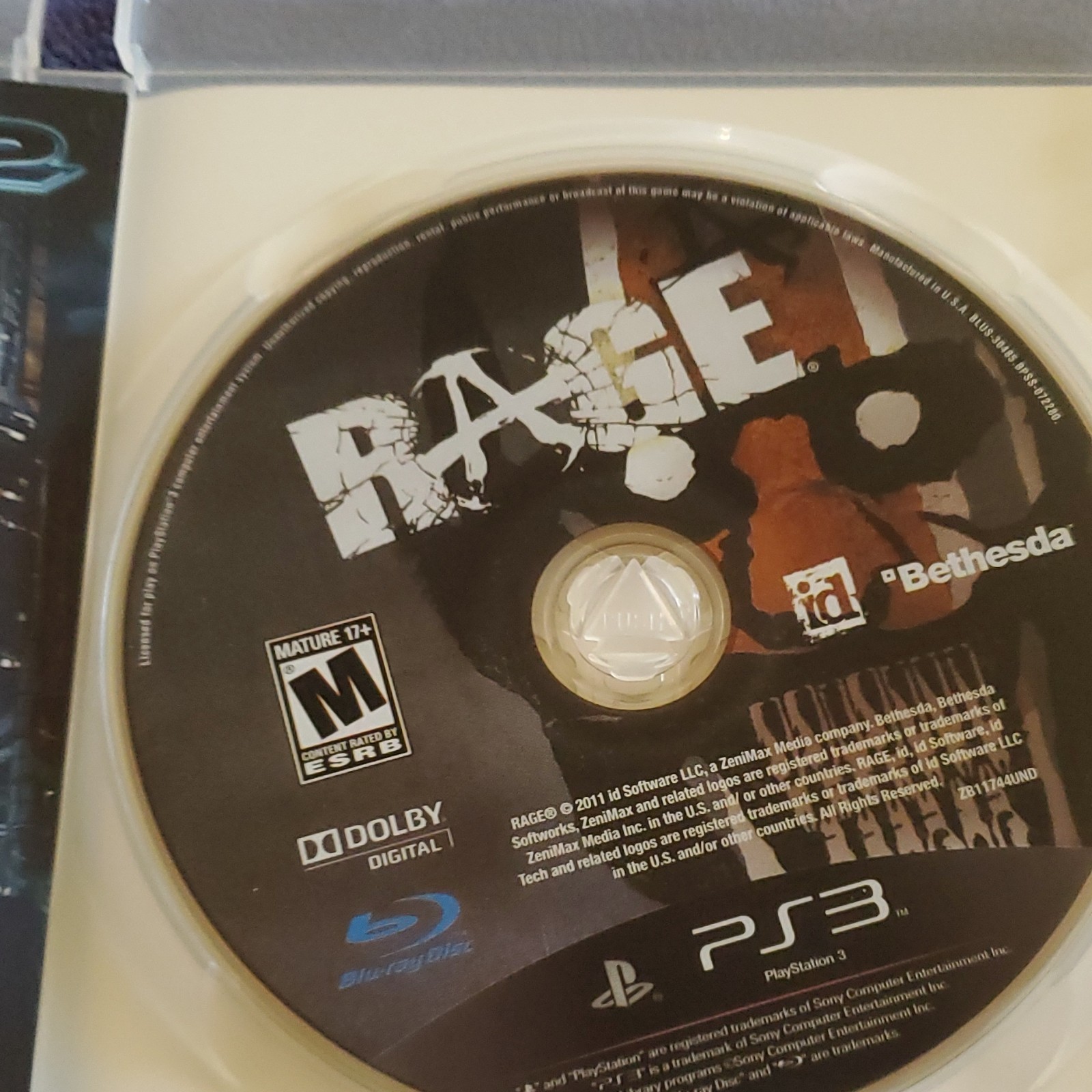 Bethesda RAGE PS3 Shooter M Dolby Digital NTSC-U/C (US/Canada) 2011