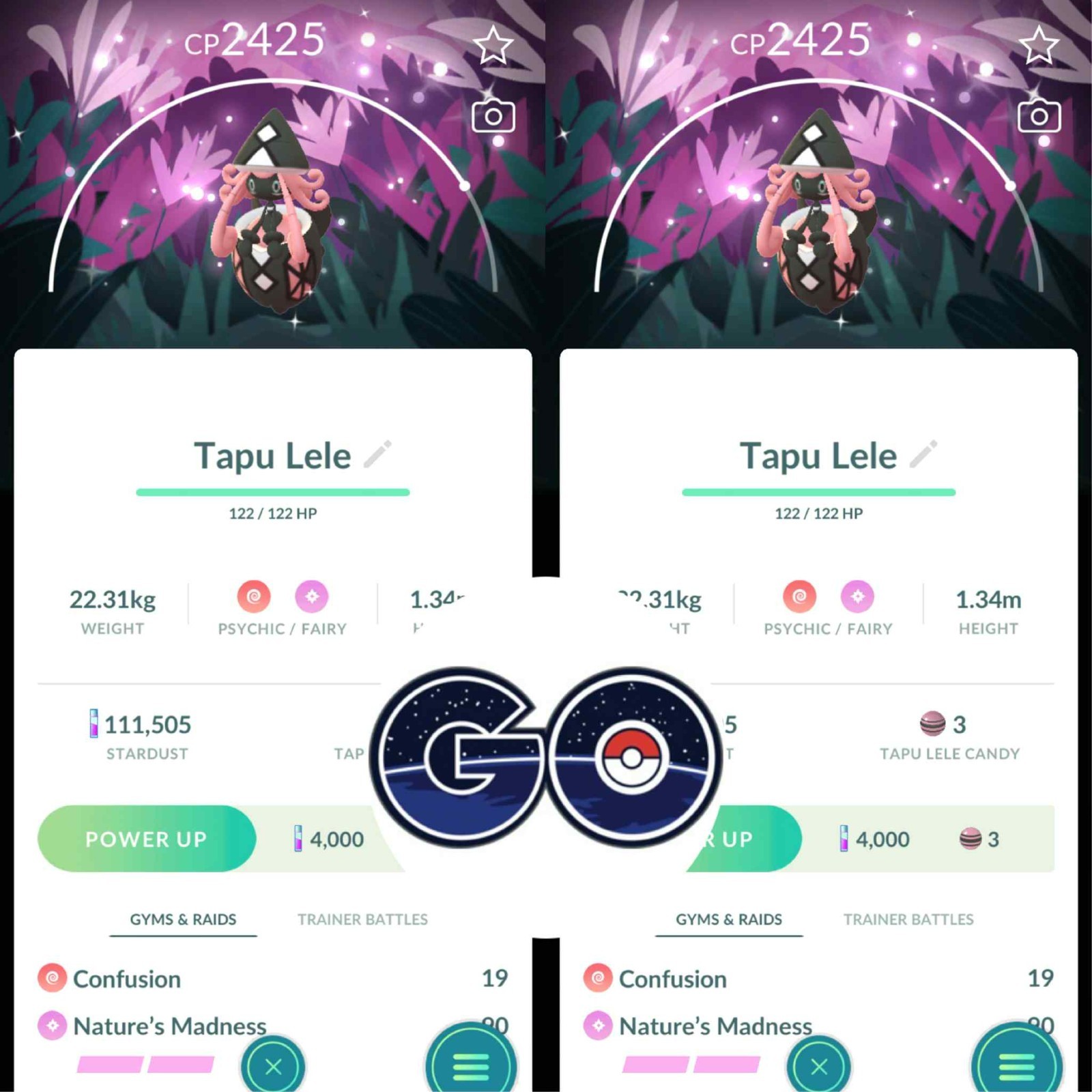 Pokémon Go – Shiny Tapu Lele Special Background – Mini PTC 80k Stardusts