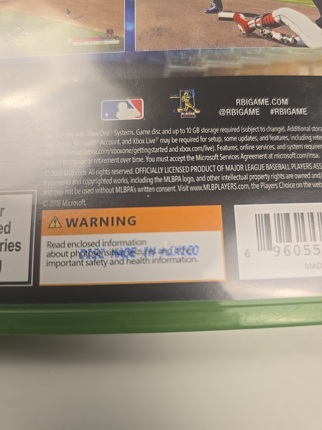 R.B.I. Baseball 18 (Xbox One, 2018) Complete In Box CIB Tested Authentic Clean