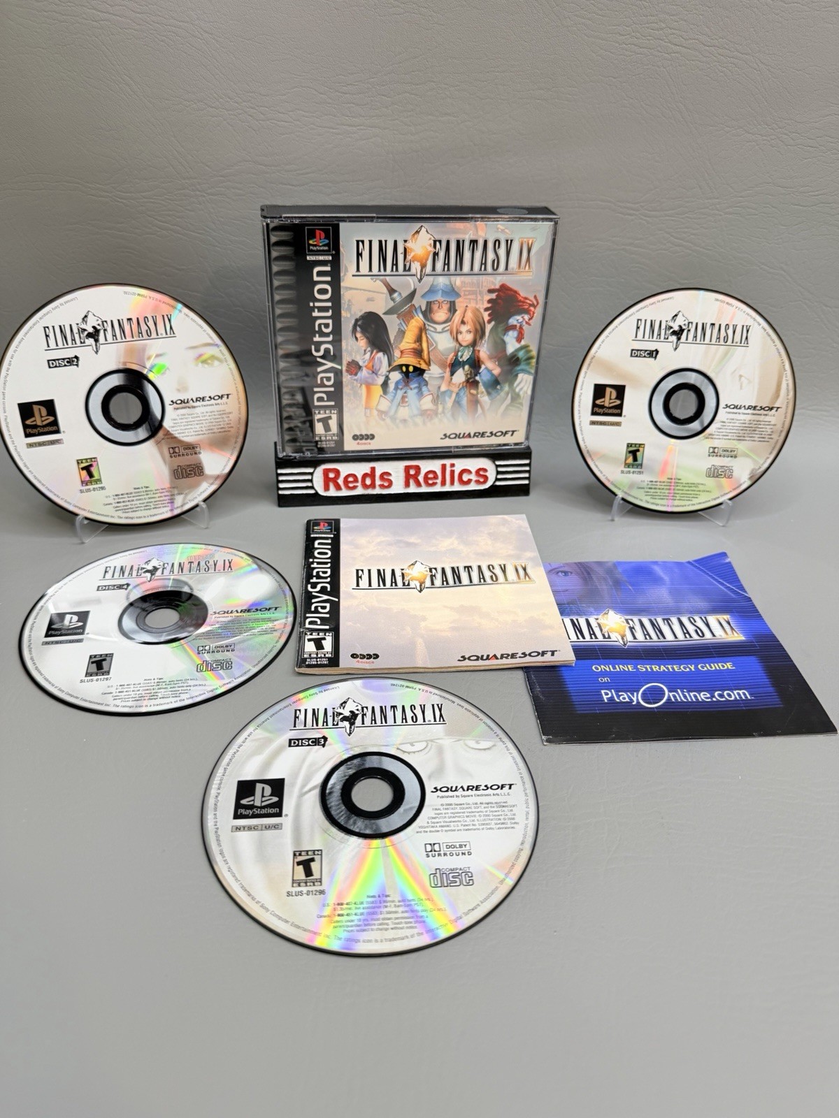Final Fantasy IX – Sony PlayStation PS1 Black Label – Pristine – 1Y Warranty