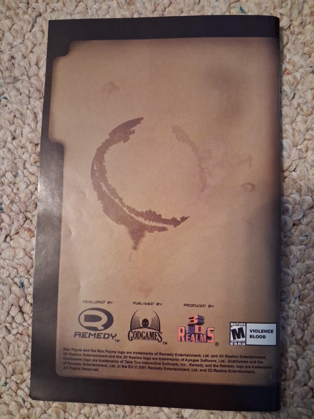 Complete (CIB) with Manual Max Payne PC CD ROM Game (2001) Action, Shooter