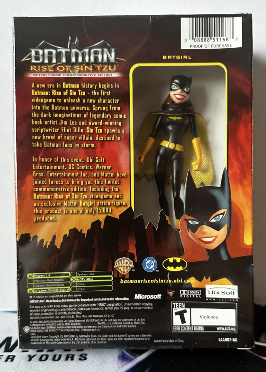 Batman Rise of Sin Tzu Batgirl Action Figure (NO GAME) Limited Edition Sealed