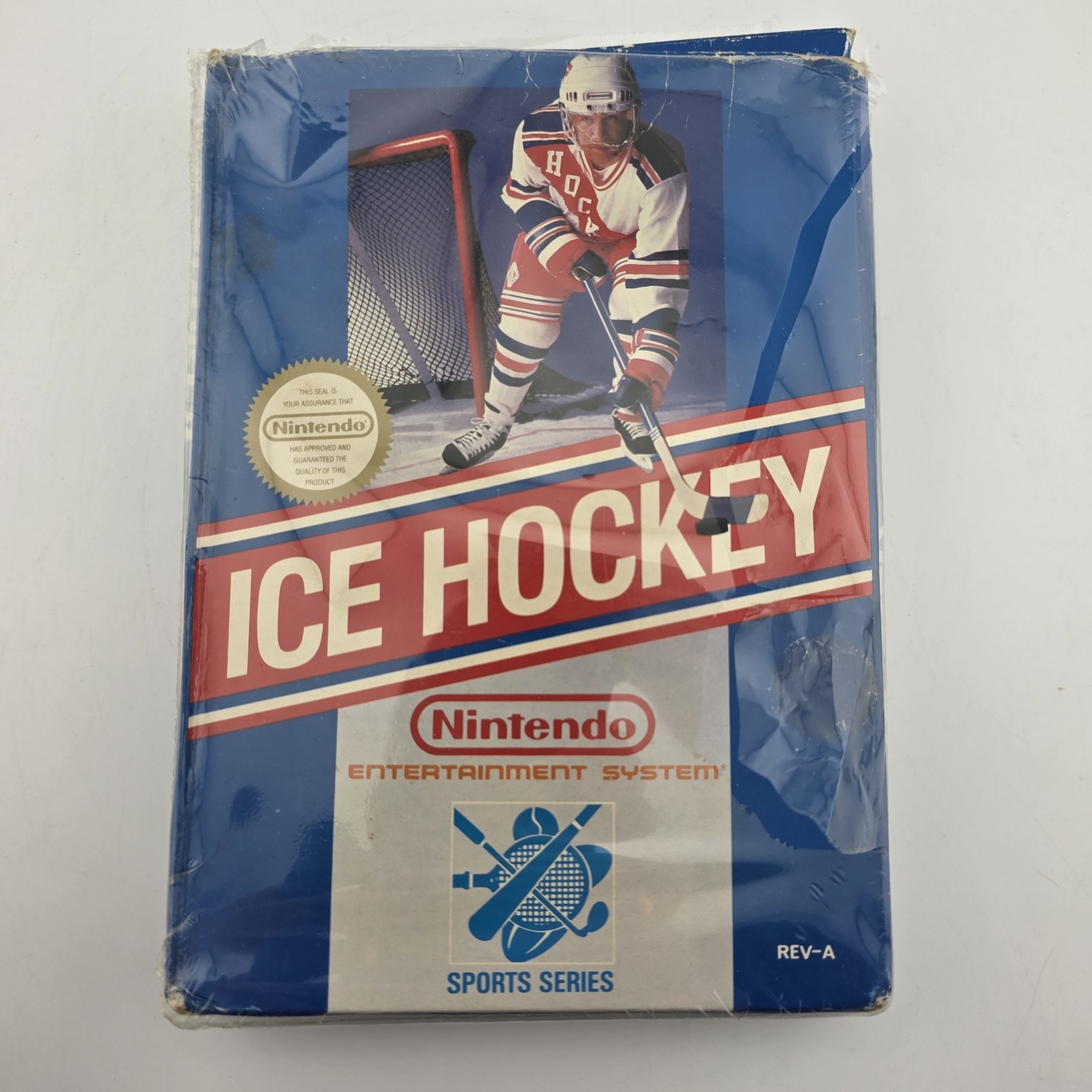 Ice Hockey – Box Only – Nintendo NES – 1988 – Shrink (No Game)
