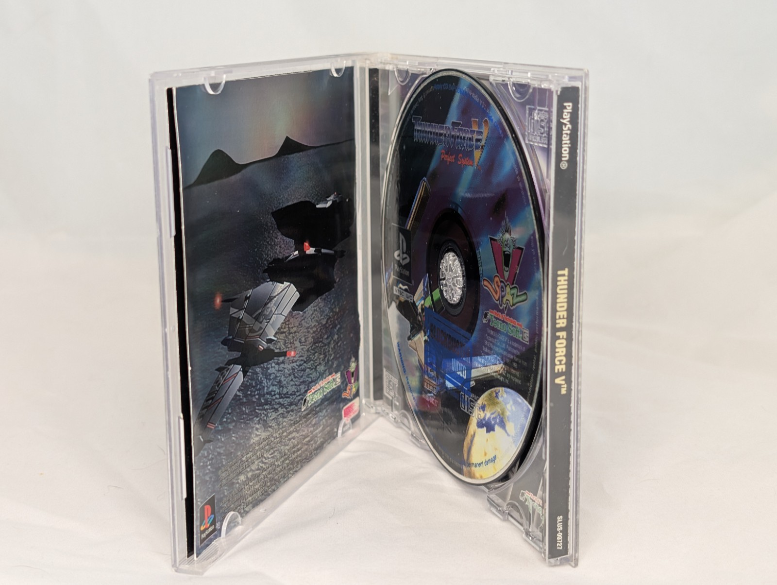 Thunder Force V: Perfect System | PS1 | Blockbuster Rental | Partial Manual