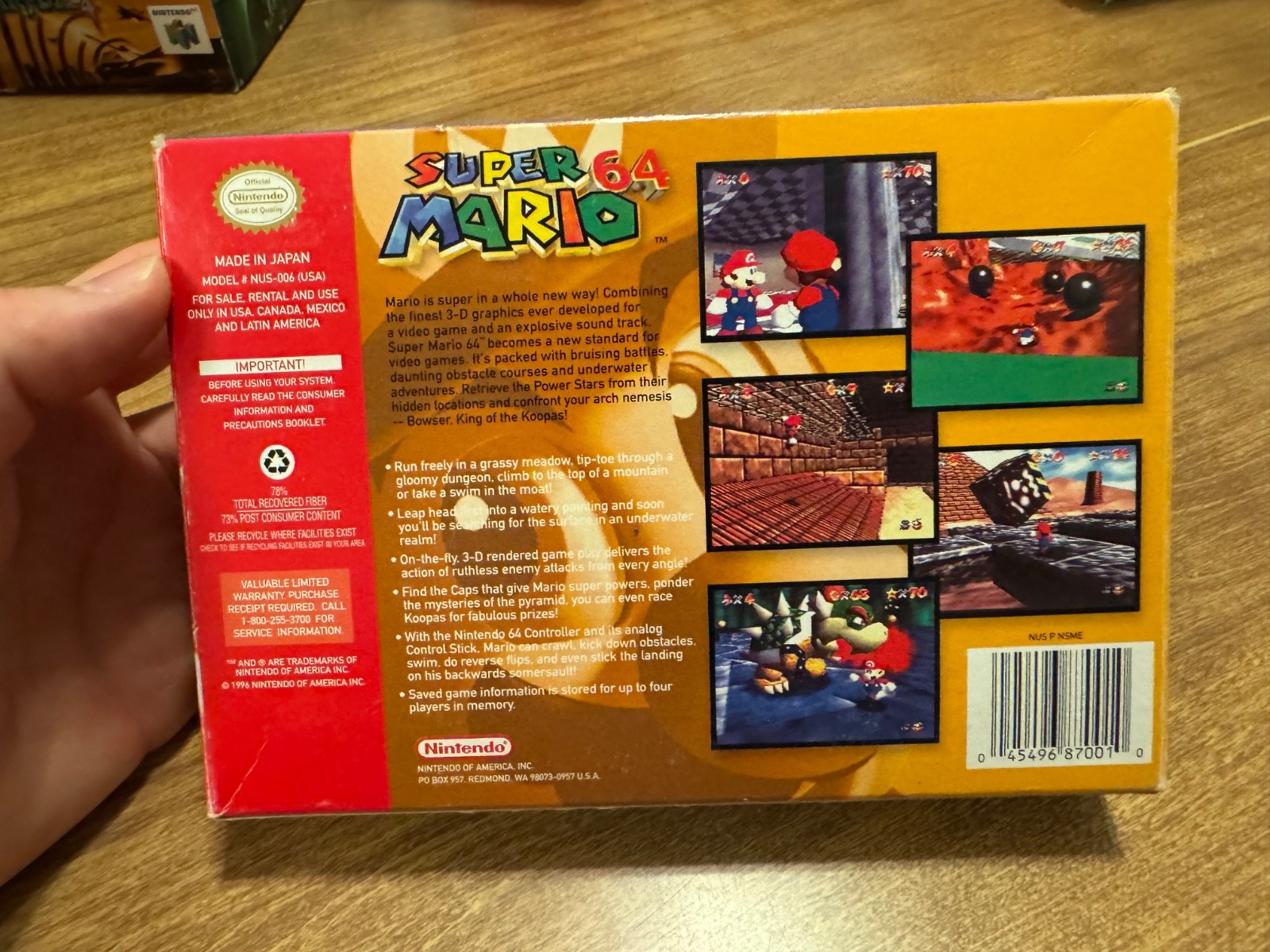 Super Mario 64 (Nintendo 64) N64 CIB complete video game beautiful condition VG+