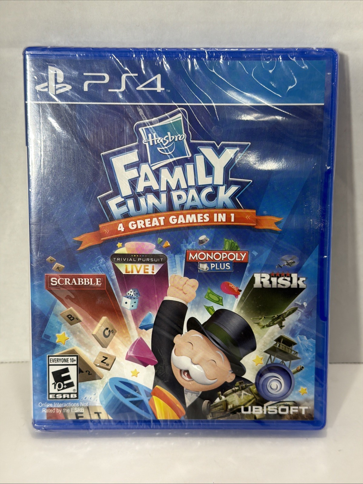 Hasbro Family Fun Pack (Sony PlayStation 4, 2015) Monopoly Risk Scrabble TP NEW!