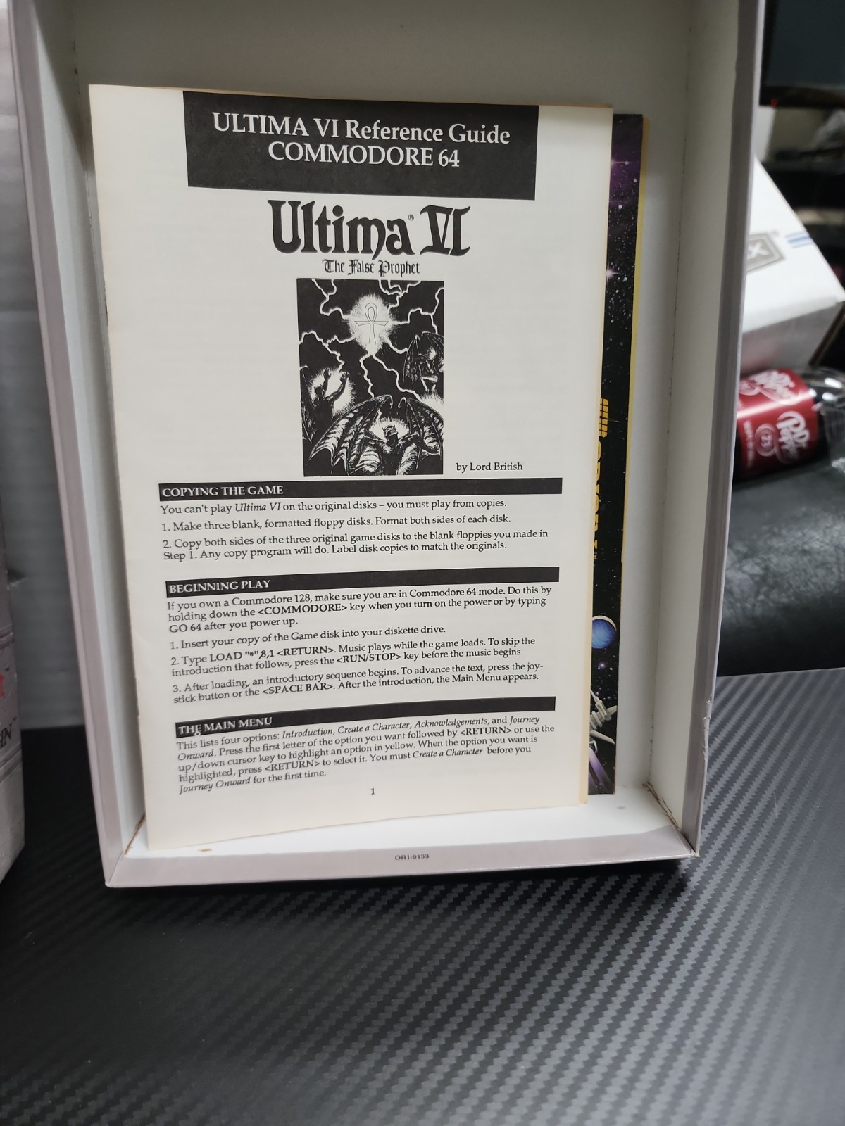 Ultima VI False Prophet Commodore 64 PC Big Box Game 3.5″ T45