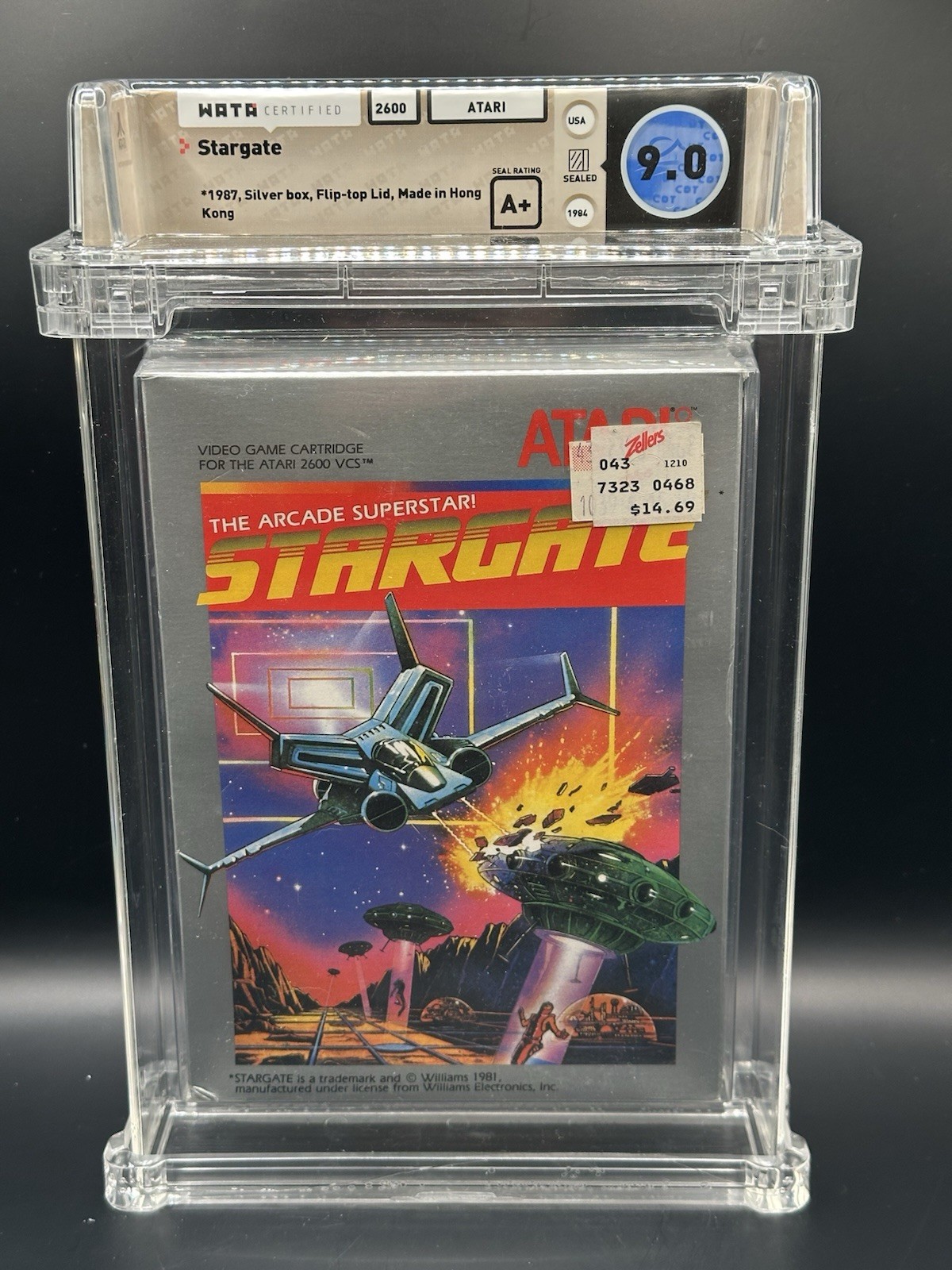 Atari 2600 – Stargate 9.0 A+ – Graded – New – Sealed – Wata