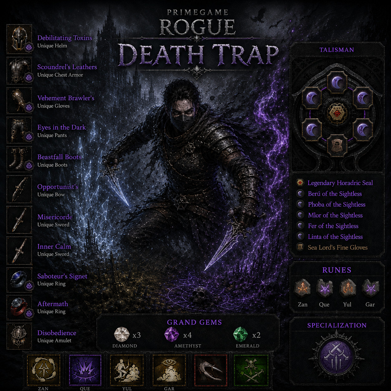 DIABLO 4 – SEASONAL 14 – ROGUE COMPLETE BUILD