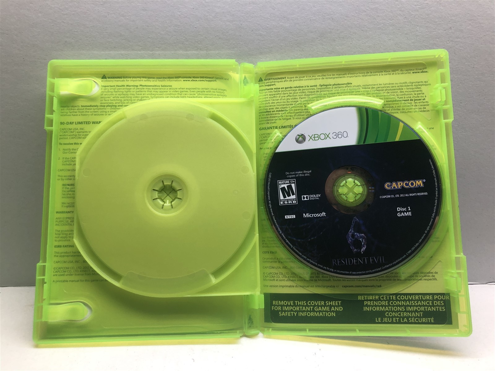 Resident Evil 6 (Xbox 360, 2012) Complete Tested Working – Free Ship