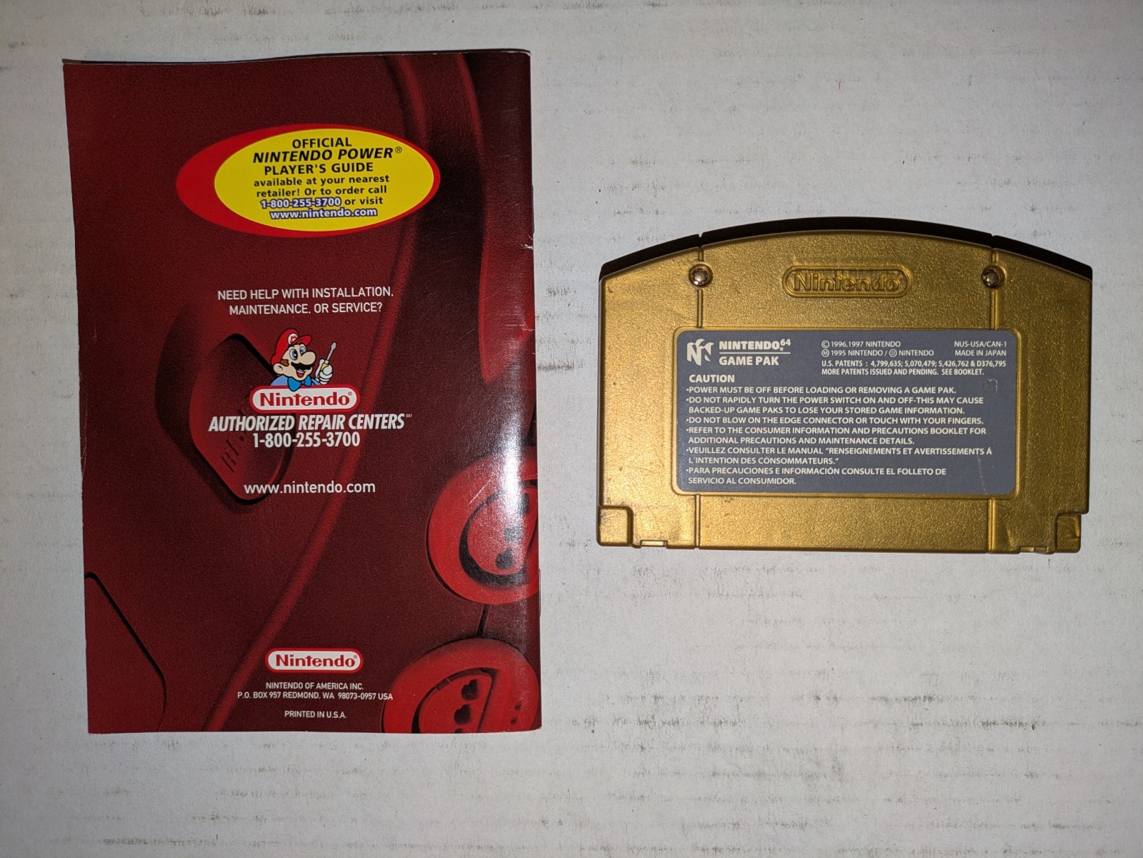 Legend Of Zelda Majora’s Mask N64 Gold Holograph Cartridge With Manual