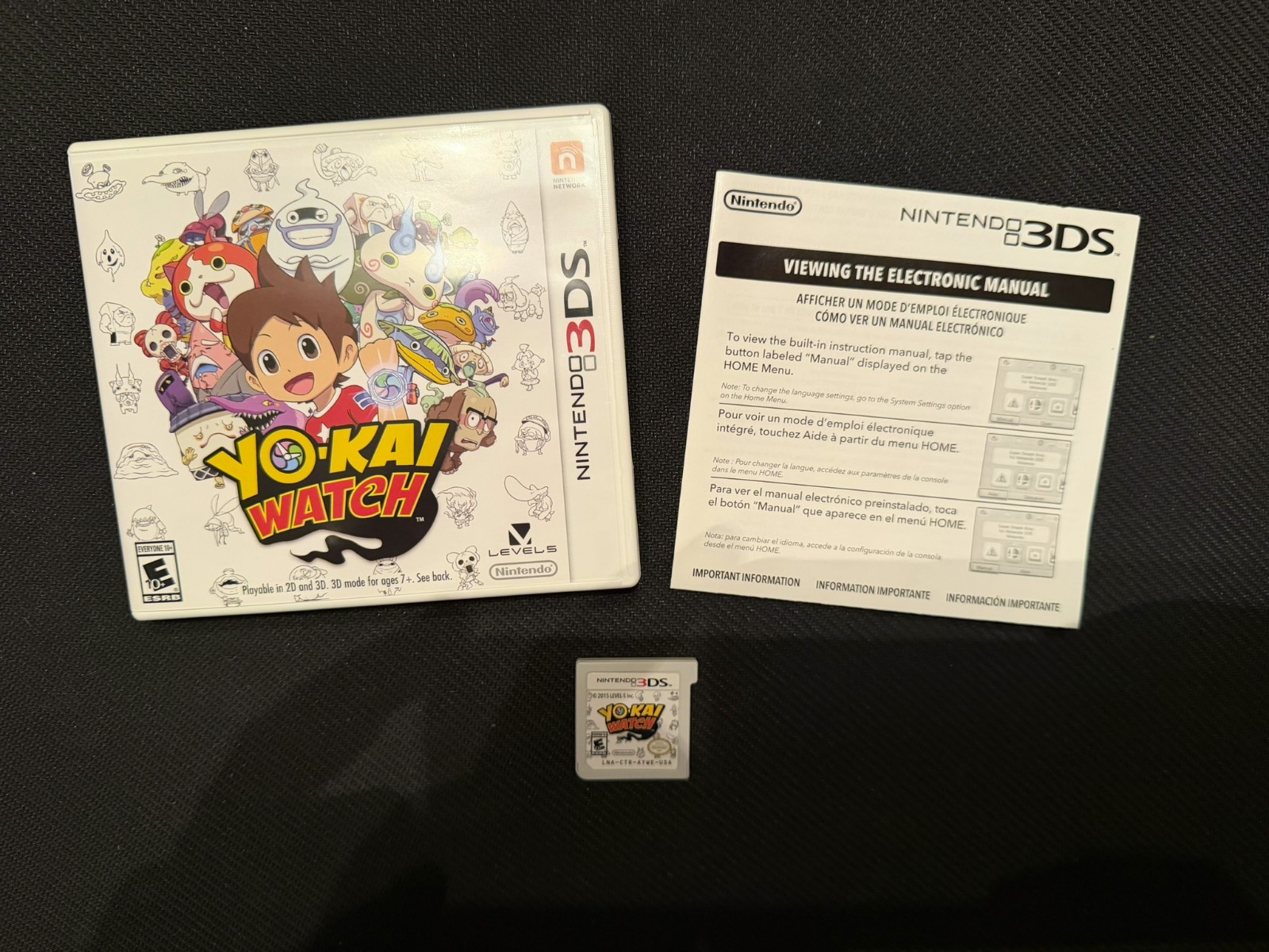 Yo-Kai Watch Nintendo 3DS CIB Authentic NTSC-U/C