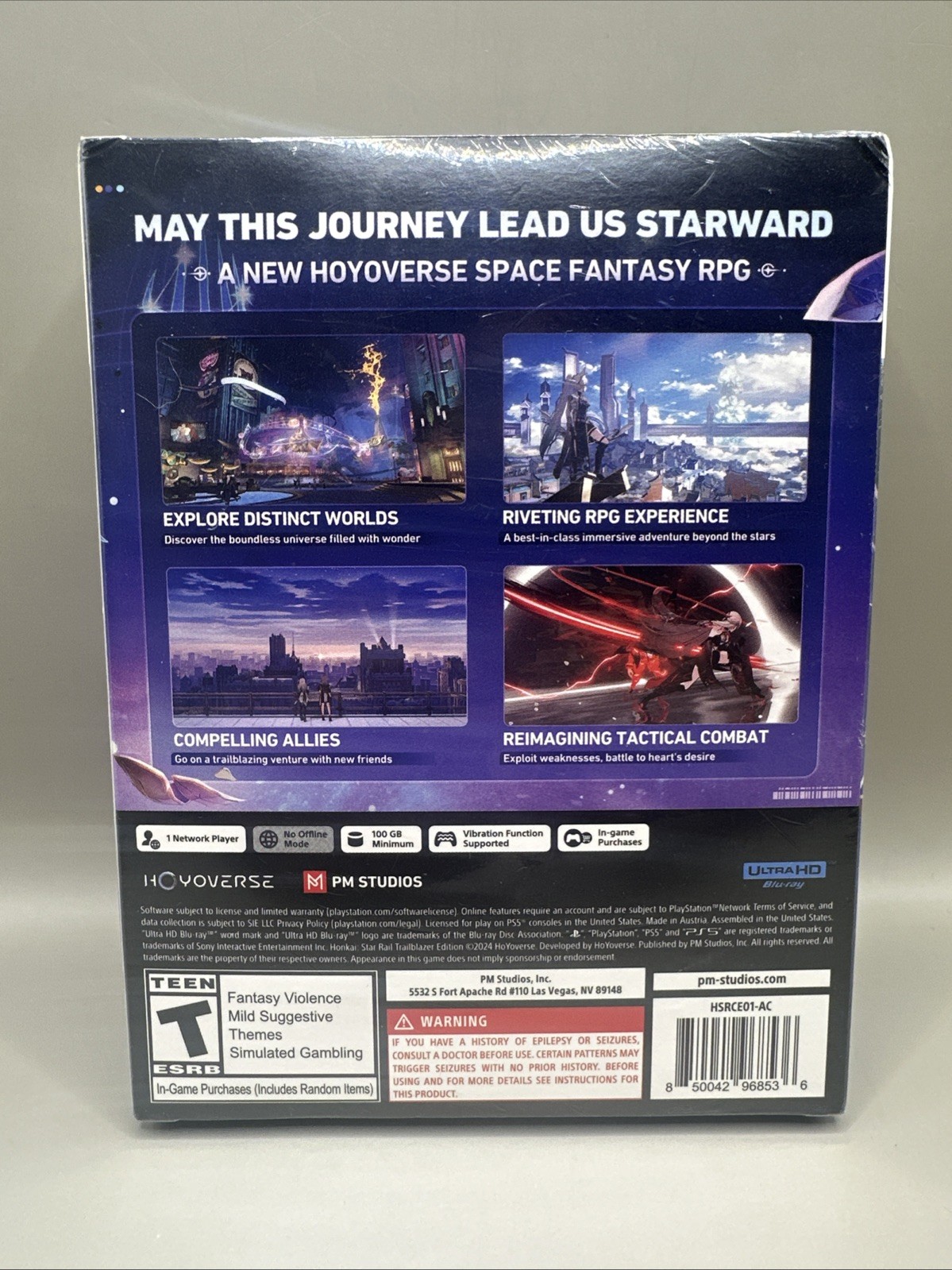 HONKAI STAR RAIL DISK BUNDLE TRAILBLAZER EDITION NEW SEALED Playstation 5 PS5