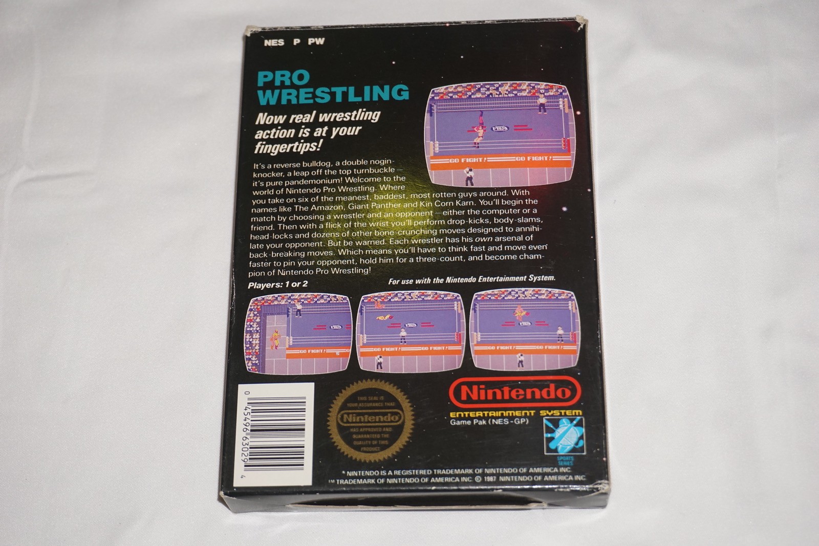 Pro Wrestling (Nintendo NES) Complete in Box CIB