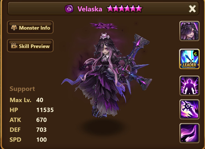 Summoners War Global Velaska