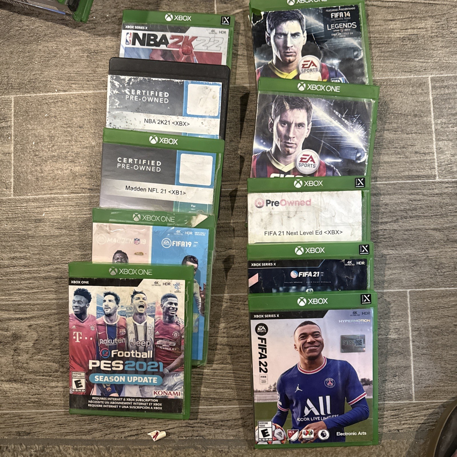 Xbox One Xbox Series X FIFA Collection 14 15 21 22 PES 2021 Madden NBA 10 Games