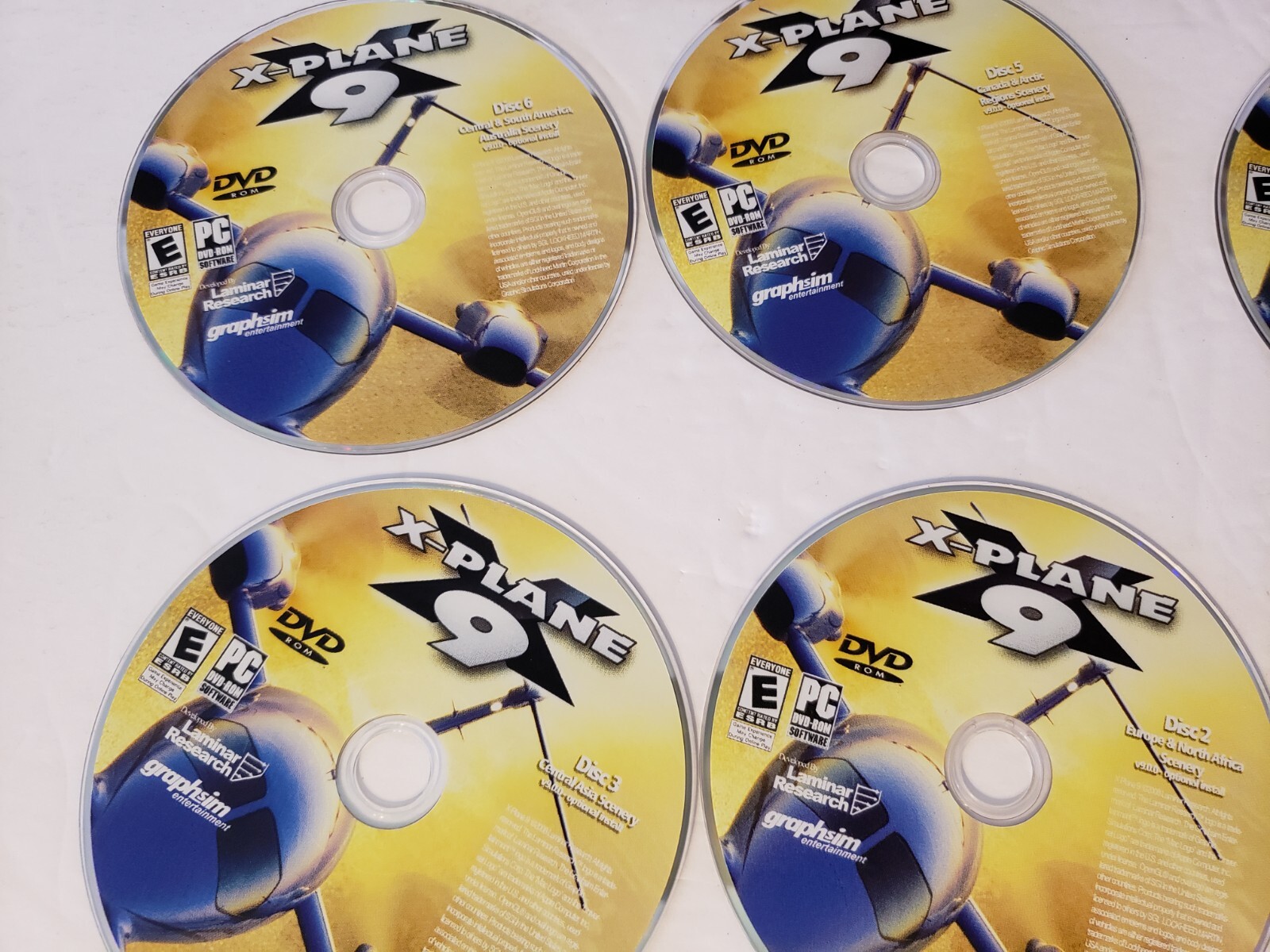 X-Plane 9 Fl8ght Simulation (PC Dvd Rom Software 2008) 6 Discs