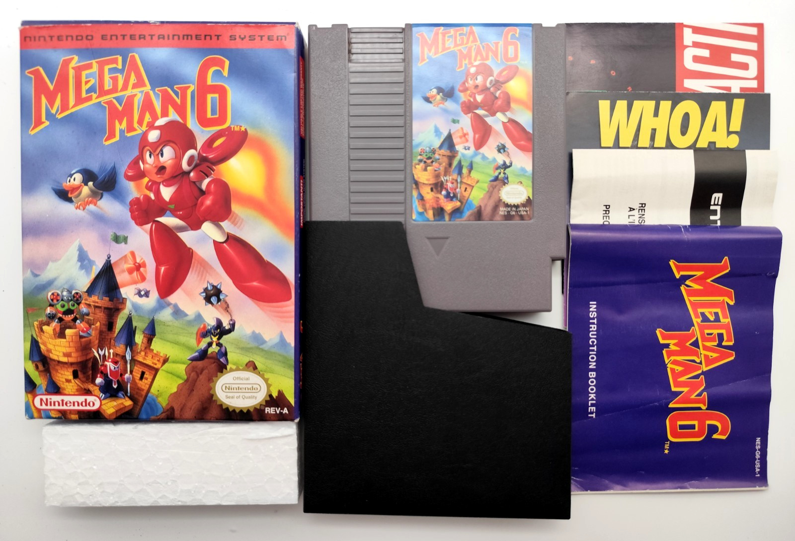 Mega Man 6 (Nintendo NES, 1994) COMPLETE CIB Authentic Tested & Cleaned +Inserts