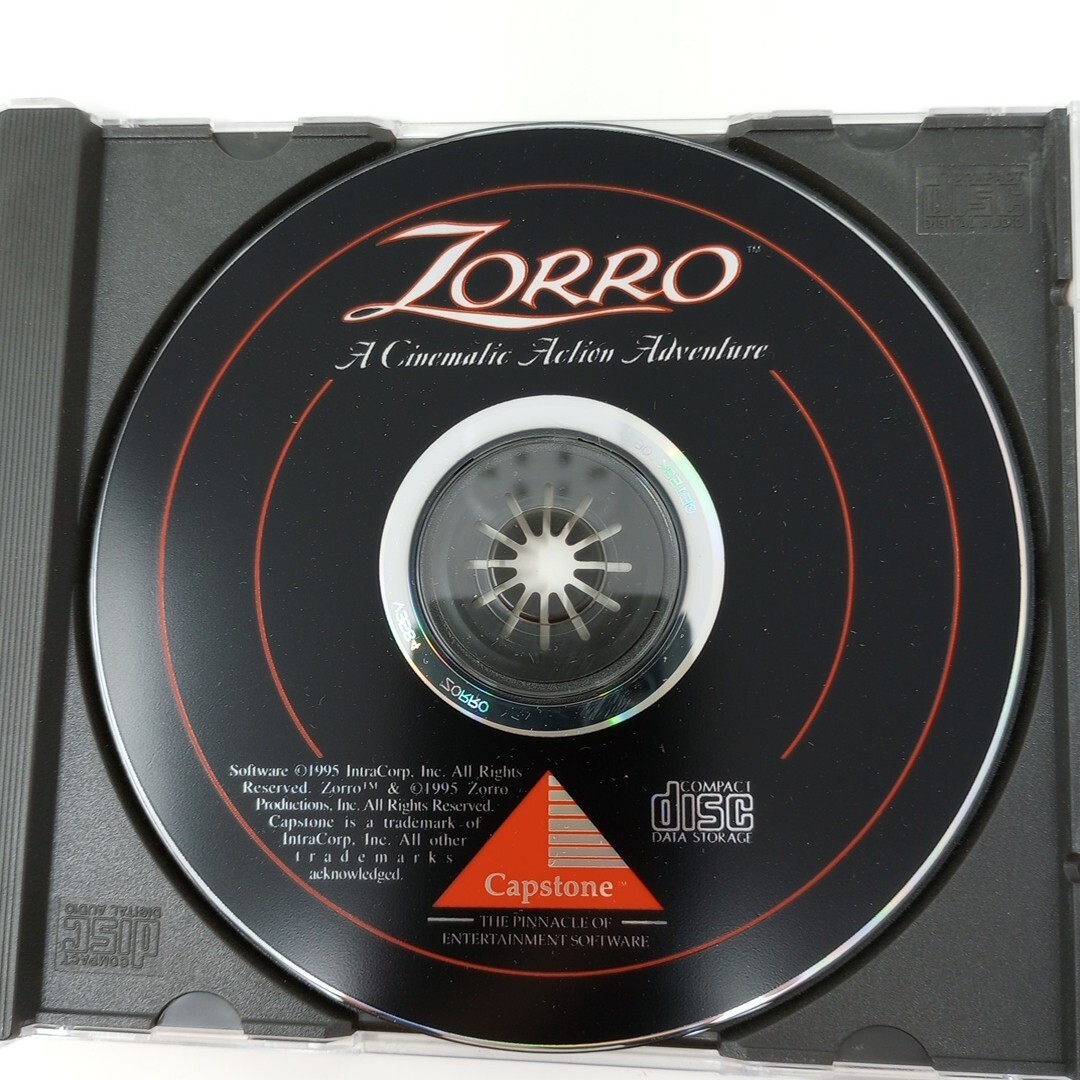 Vintage Zorro A Cinematic Action Adventure PC Game CD Rom 1995 Plus Manuals