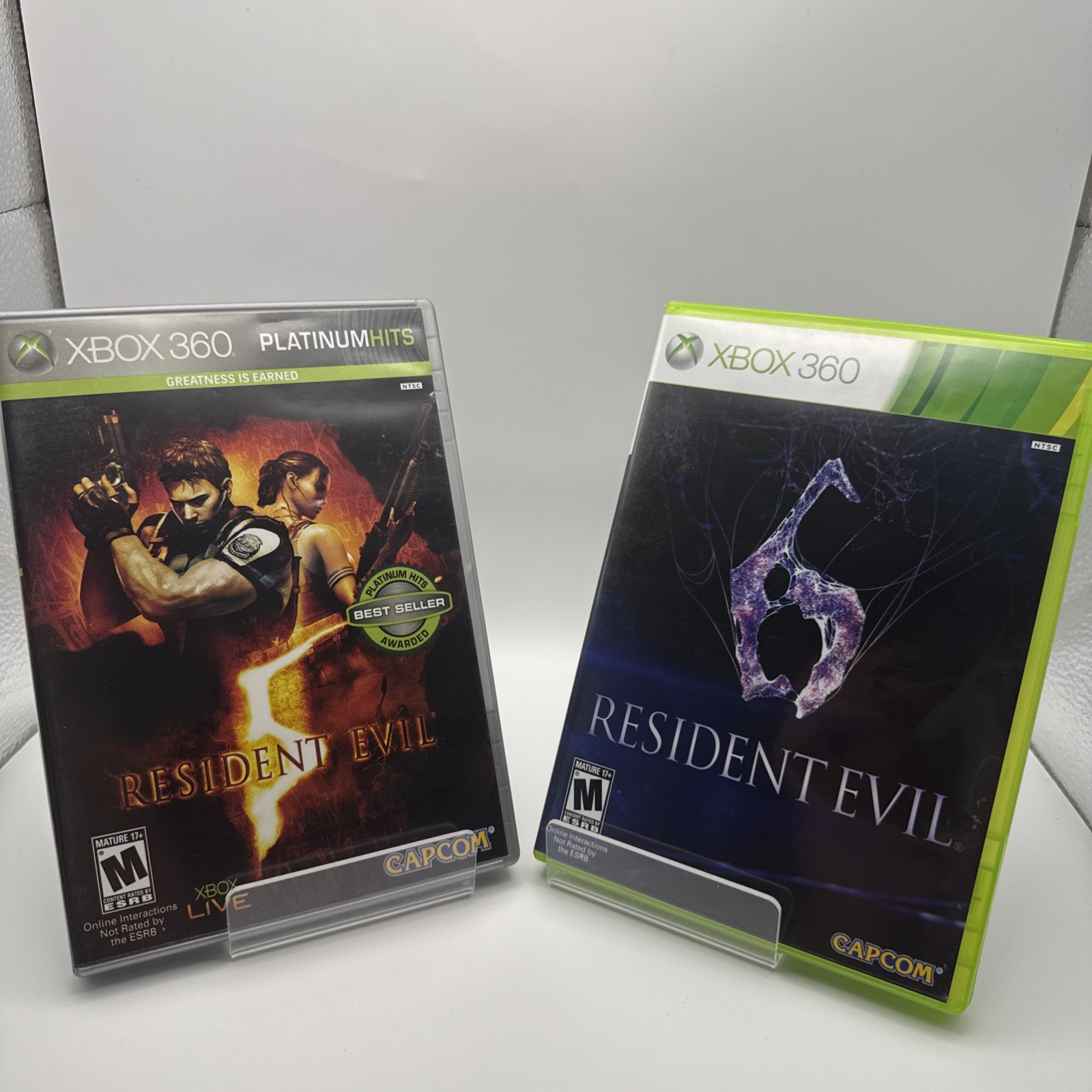 2 Game Lot Resident Evil 5 + 6 Microsoft Xbox 360 – Free Shipping