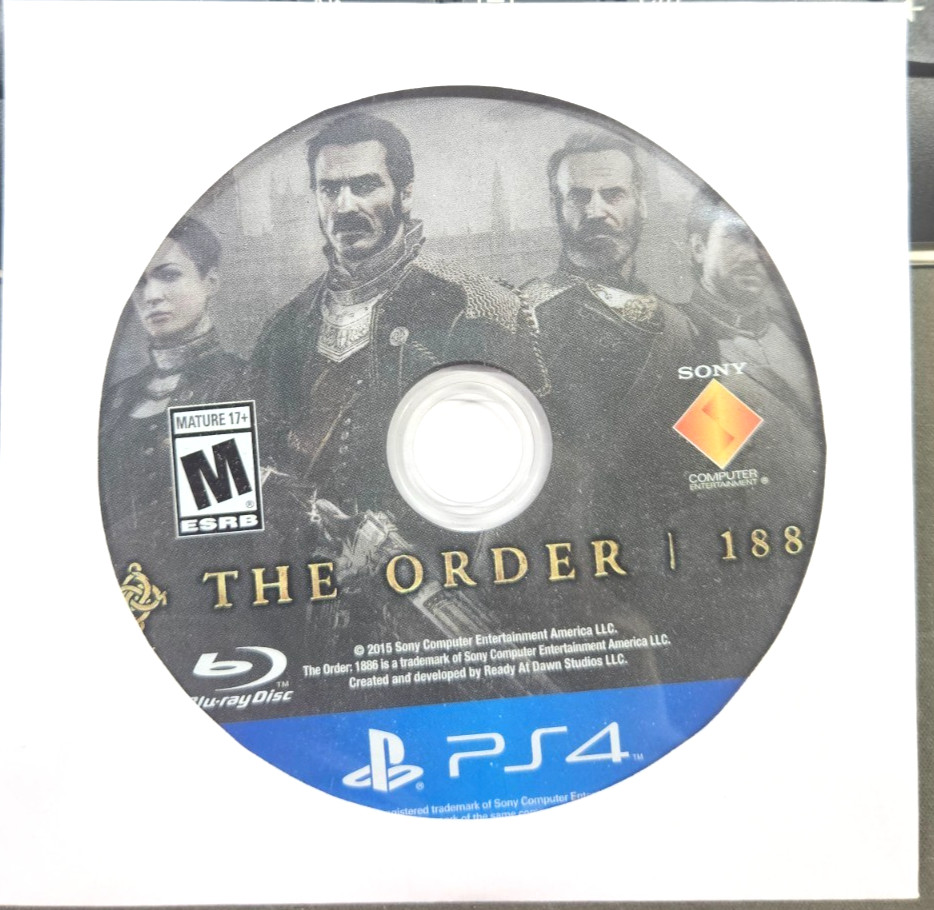 The Order: 1886 (PS4) PLAYSTATION 4 GOOD!!! DISC ONLY!!!