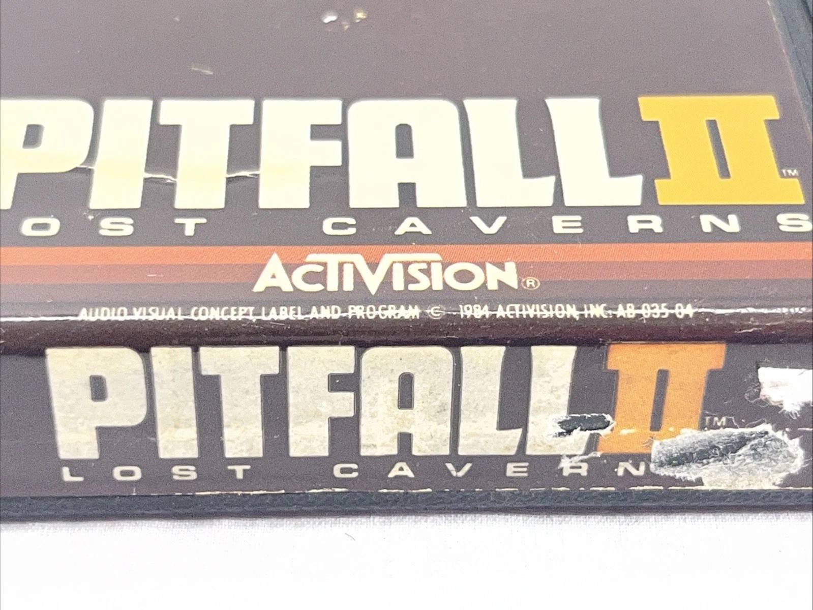 Pitfall II 2 Lost Caverns Cartridge (Atari 2600 1984) Activision Tested
