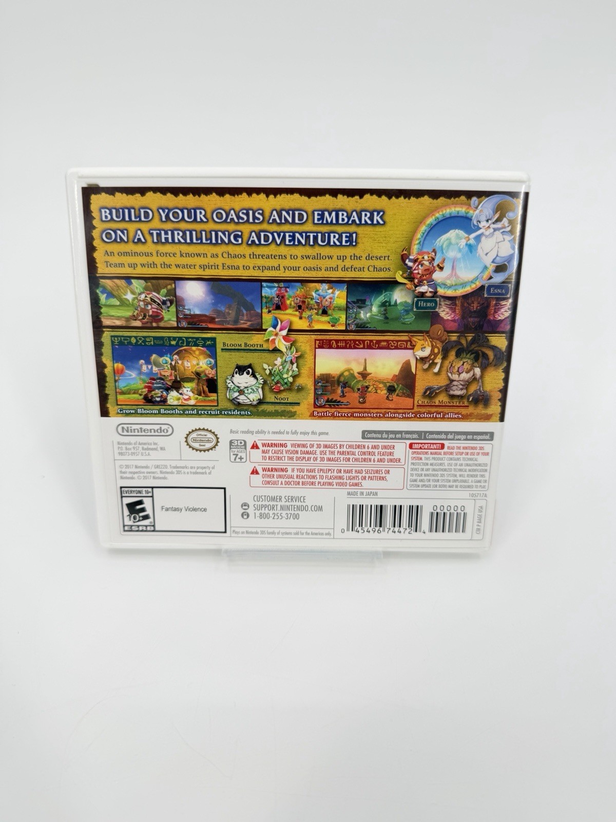 Ever Oasis (Nintendo 3DS, 2017) Complete w/ Manual Tested Working