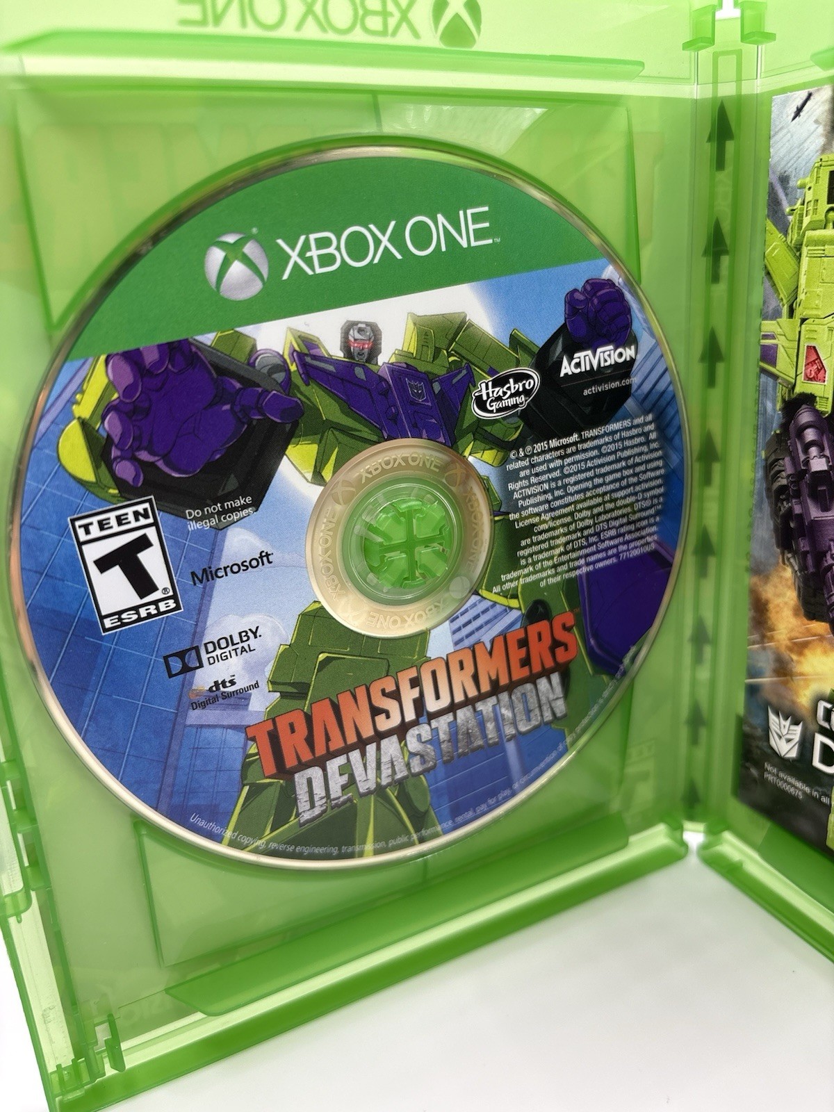 Transformers Devastation (Xbox One, 2015) Complete W/ Insert [Tested]