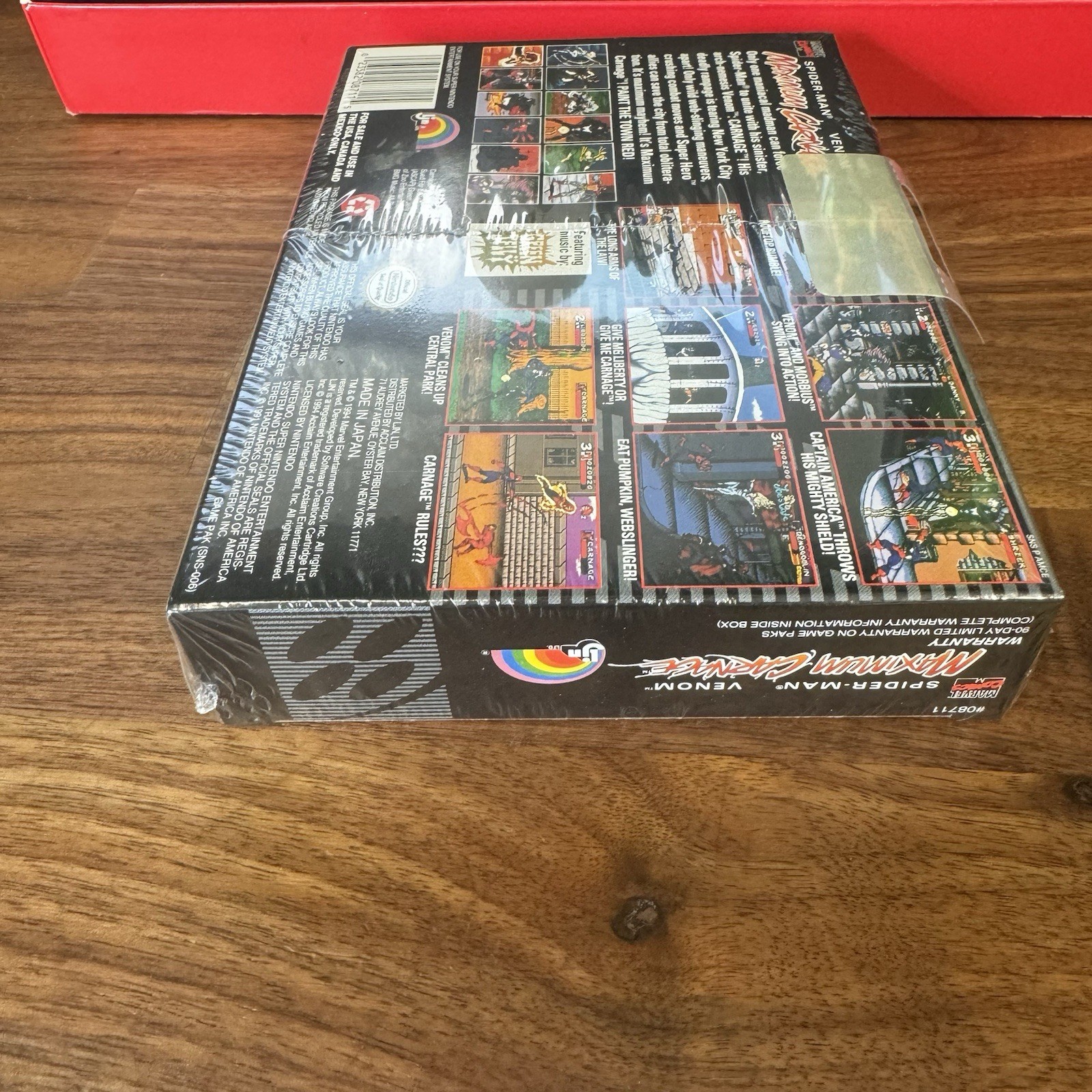Spider-Man Venom Maximum Carnage SNES Collector’s Edition Sealed Game