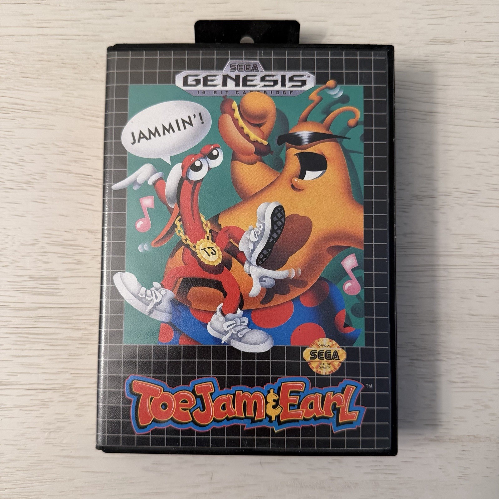 ToeJam & Earl (Sega Genesis 1991) Game and Box Good Condition No Manual