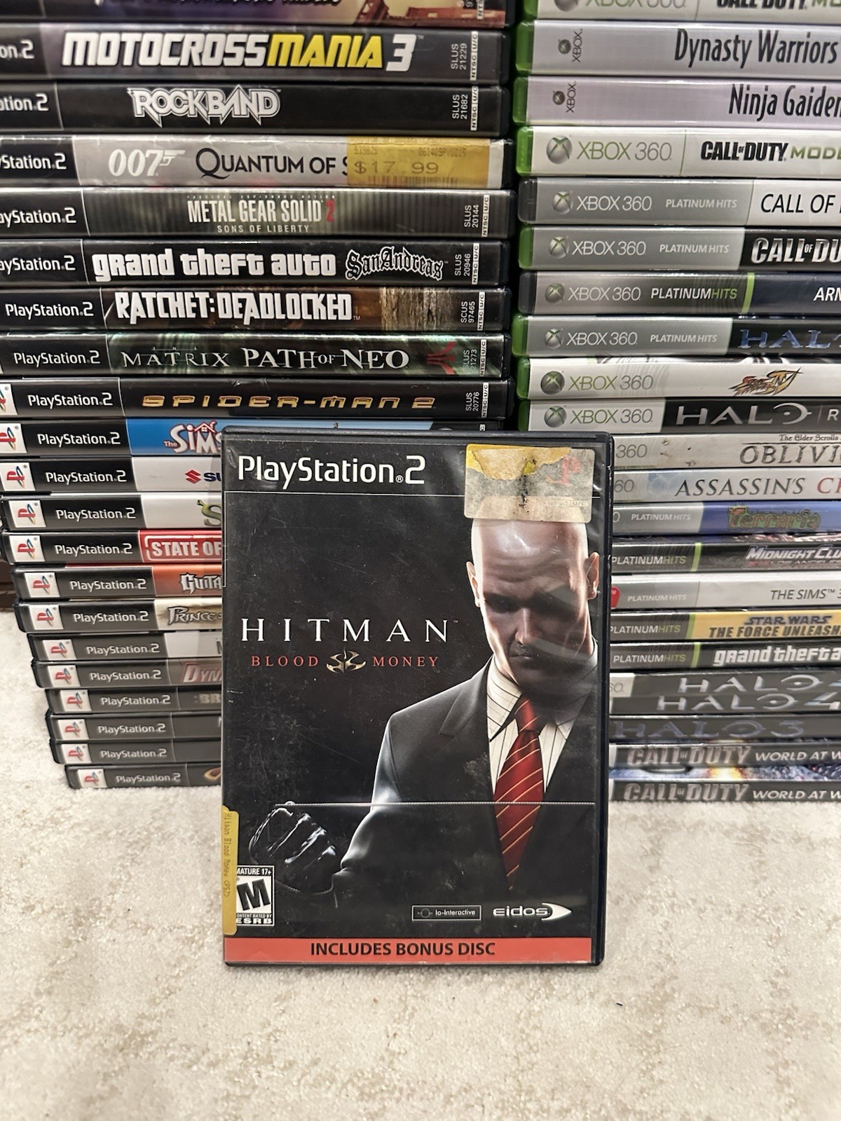 Hitman: Blood Money (Sony Playstation 2, PS2) Complete CIB Tested No Bonus Disc