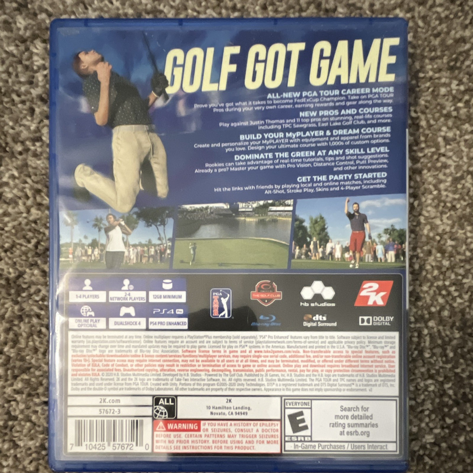 2K PGA Tour 2K21 PS4 Golf Game Multiplayer Online Playability PS4 Pro Enhanced