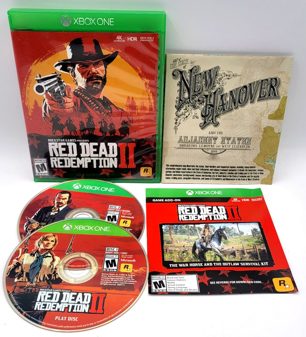 Red Dead Redemption 2 Xbox One CIB COMPLETE IN BOX