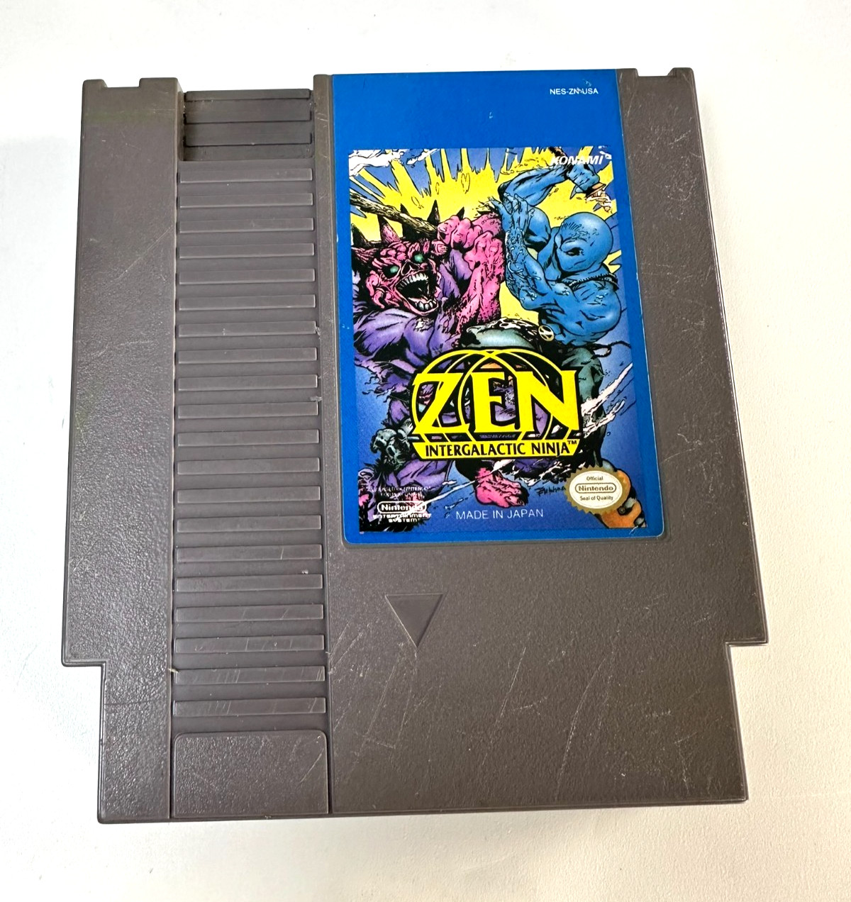 Konami Zen Intergalactic Ninja NES Game Cartridge Authentic Tested USA