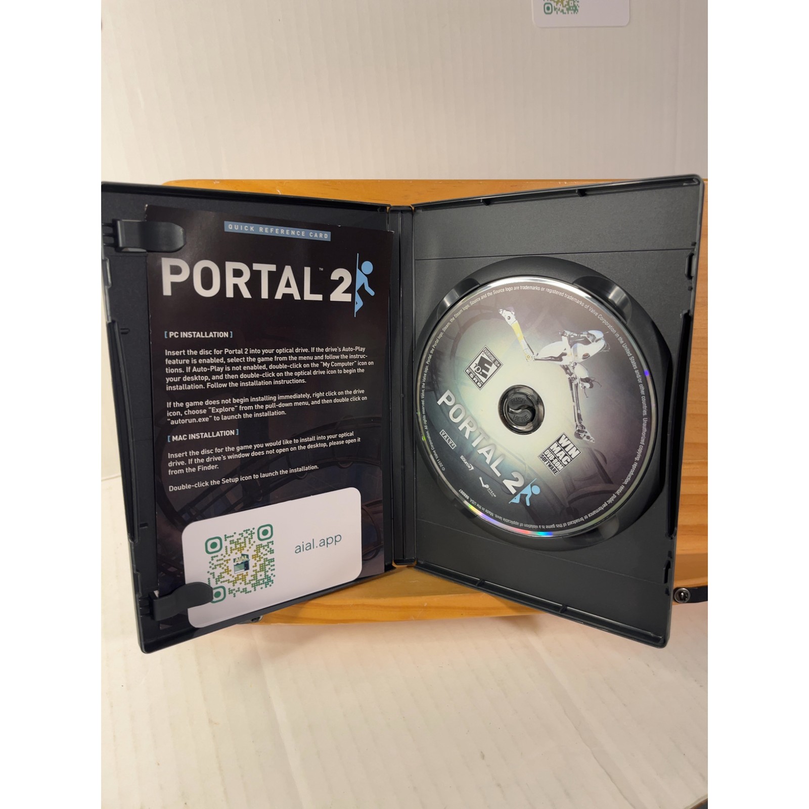 Portal 2 PC DVD 2011 CIB Tested Working