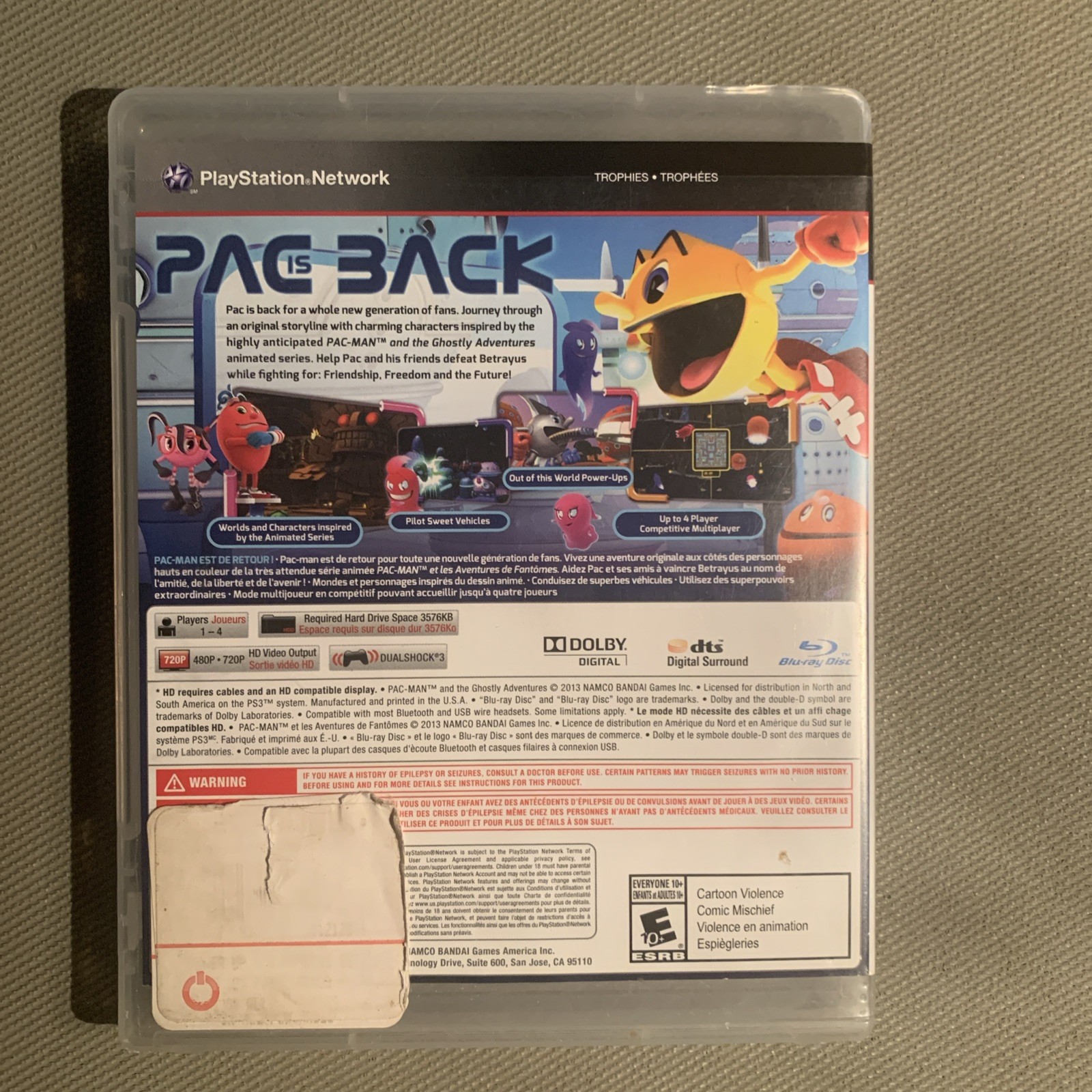 Pac-Man and the Ghostly Adventures (Sony PlayStation 3, 2013)