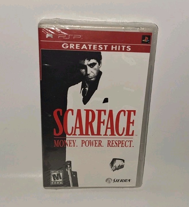 SCARFACE MONEY. POWER. RESPECT. GREATEST HITS Sony PSP 2006 Vivendi Games NEW