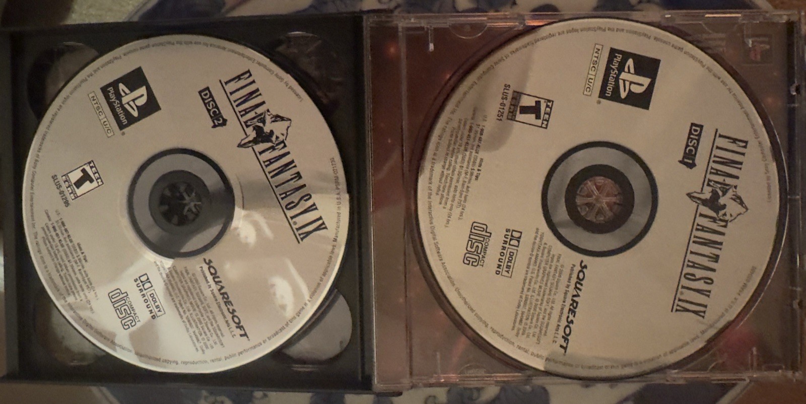 Final Fantasy IX Sony PlayStation 1 Squaresoft 2000 Complete Case Manual 4 Discs