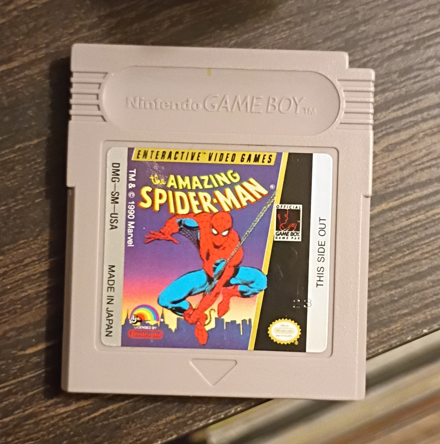 LJN The Amazing Spider-Man Nintendo Game Boy NTSC-U/C Cartridge (1990)